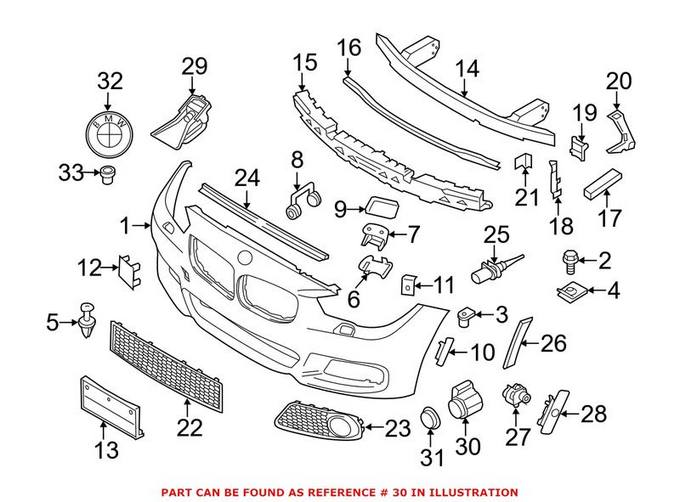 BMW Parking Aid Sensor 66209275737